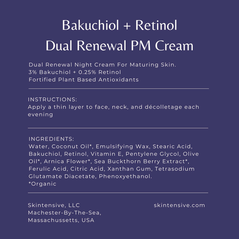Bakuchiol + Retinol Dual Renewal PM Cream